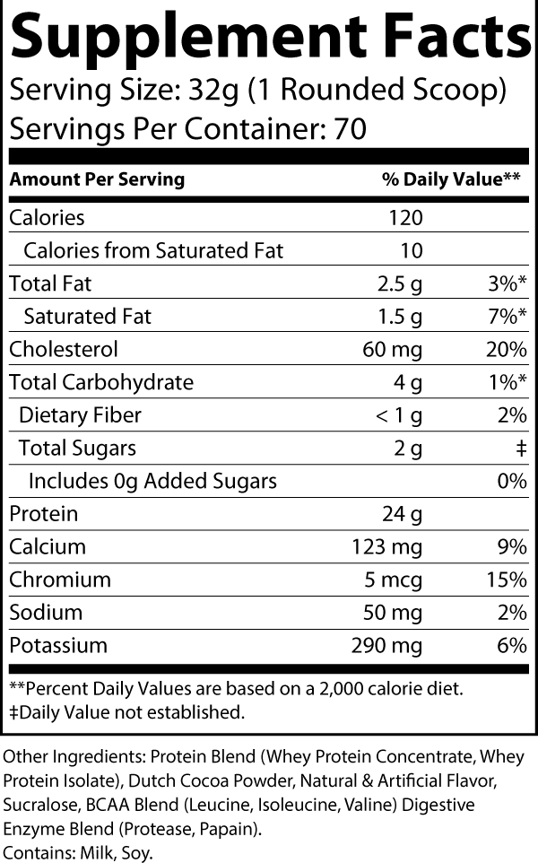 CHOCOLATE WHEY PROTEIN