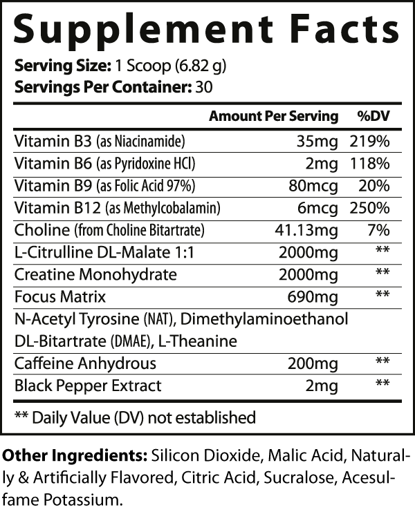 Tooty Fruity Pre-Workout (Fruit Punch)