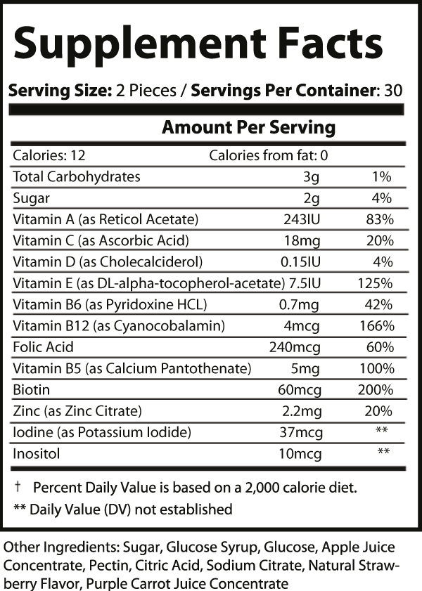 YUMMY GUMMIES MULTIVITAMIN (Adults)